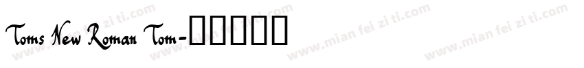 Toms New Roman Tom字体转换
